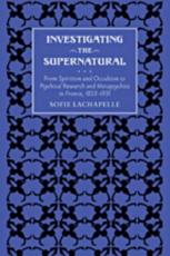 Investigating the Supernatural - Sofie Lachapelle