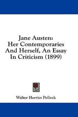 Jane Austen - Walter Herries Pollock (author)