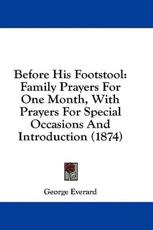 Before His Footstool - George Everard (author)