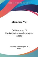 Memorie V2 - Instituto Archeologico in Roma