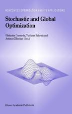 Stochastic and Global Optimization - Gintautas Dzemyda, Vydunas Saltenis, A. Zhilinskas