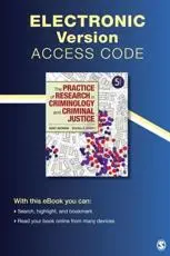 The Practice of Research in Criminology and Criminal Justice Electronic Version