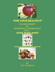 For Your Health II - Jim H Johnson (author)