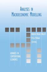 Analyses in Macroeconomic Modelling - Hughes Hallett, Andrew J.
