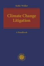 Climate Change Litigation - Wolfgang Kahl (editor), Marc-Philippe Weller (editor)