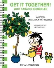 Sarah's Scribbles 16-Month 2020-2021 Weekly/Monthly Planner Calendar