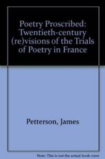 Poetry Proscribed - James Petterson