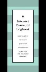 Internet Password Logbook (Black Leatherette)