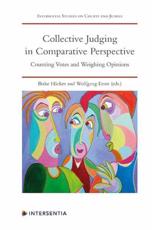 Collective Judging in Comparative Perspective - Birke HÃ¤cker (editor), Wolfgang Ernst (editor)