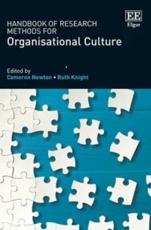 Handbook of Research Methods for Organisational Culture