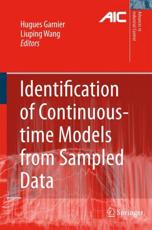 Identification of Continuous-time Models from Sampled Data - Garnier, Hugues