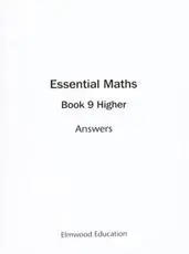 Essential Maths. 9. Higher