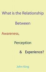 What Is the Relationship Between Awareness, Perception and Experience? - John King