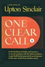 One Clear Call I. - Upton Sinclair