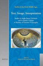 Text, Image, Interpretation - Ã‰amonn Ã“ CarragÃ¡in, A. J. Minnis, Jane Roberts