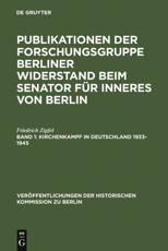 Kirchenkampf in Deutschland 1933-1945 - Friedrich Zipfel (author), Hans Herzfeld (introduction)