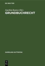 Grundbuchrecht - Joachim Kuntze (editor)