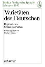 VarietÃ¤ten Des Deutschen - Gerhard Stickel (editor)