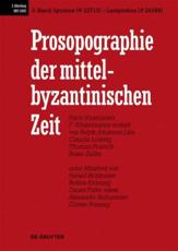 Prosopographie der mittelbyzantinischen Zeit, Band 3, Ignatios (# 22713) - Lampudios (# 24268) - et al.