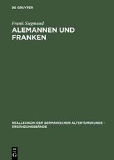 Alemannen Und Franken - Frank Siegmund