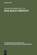 Das Buch Henoch - Johannes Flemming (editor), Ludwig Radermacher (editor)