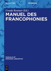 Manuel des francophonies - Reutner, Ursula