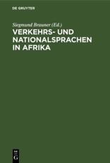 Verkehrs- Und Nationalsprachen in Afrika - No Contributor