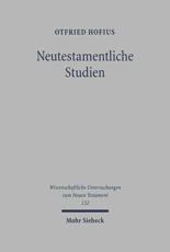 Neutestamentliche Studien - Otfried Hofius