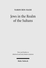 Jews in the Realm of the Sultans - Yaron Ben-Naeh