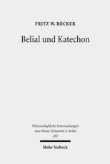 Belial Und Katechon - Fritz W Rocker