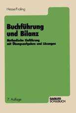 BuchfÃ¼hrung Und Bilanz - Kurt Hesse, Rolf Fraling