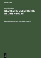 Das Zeitalter Des Imperialismus - Hajo Holborn (author), Annemarie Holborn (translator)