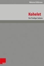 Das Alte Testament Deutsch (ATD) - Neubearbeitungen - Melanie KÃƒÂ¶hlmoos (author), Melanie KÃƒÂ¶hlmoos (translator)