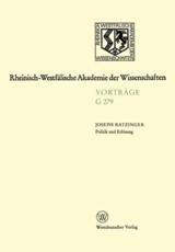 Politik Und ErlÃ¶sung Zum VerhÃ¤ltnis Von Glaube, RationalitÃ¤t Und Irrationalem in Der Sogenannten Theologie Der Befreiung - Benedictus