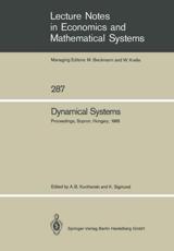 Dynamical Systems : Proceedings of an IIASA (International Institute for Applied Systems Analysis) Workshop on Mathematics of Dynamic Processes Held at Sopron, Hungary, September 9-13, 1985 - Kurzhanski, Alexander B.