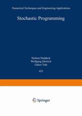 Stochastic Programming : Numerical Techniques and Engineering Applications - Marti, Kurt