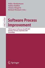Software Process Improvement : 14th European Conference, EuroSPI 2007, Potsdam, Germany, September 26-28, 2007, Proceedings - Abrahamsson, Pekka