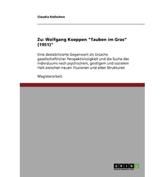 Analyse Und Interpretation Von Wolfgang Koeppens 