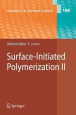 Surface-Initiated Polymerization II - Jordan, Rainer