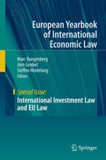 International Investment Law and EU Law - Marc Bungenberg, JÃ¶rn Griebel, Steffen Hindelang