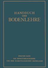 Handbuch Der Bodenlehre - Blanck, E.
