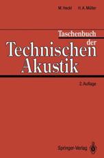 Taschenbuch der Technischen Akustik - Heckl, Manfred