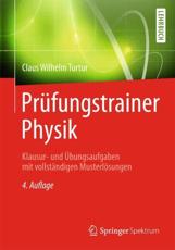 PrÃ¼fungstrainer Physik - Claus Wilhelm Turtur