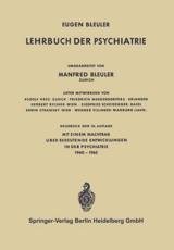 Lehrbuch Der Psychiatrie - Bleuler, Eugen