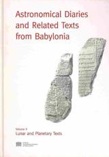 Astronomical Diaries and Related Texts from Babylonia - Hermann Hunger
