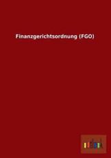 Finanzgerichtsordnung (Fgo) - Ohne Autor