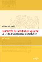 Geschichte Der Deutschen Sprache - Wilhelm Schmidt