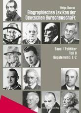 Biographisches Lexikon Der Deutschen Burschenschaft / Band 1 - Helge Dvorak