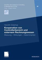 Kooperation Von Controllerbereich Und Externem Rechnungswesen - Hendrik Grieshop (author)