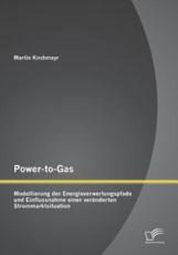 Power-to-Gas: Modellierung der Energieverwertungspfade und Einflussnahme einer verÃ¤nderten Strommarktsituation - Kirchmayr, Martin